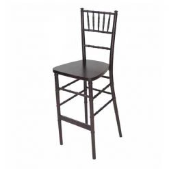 Atlas Commercial Products Chiavari Bar Stool, Mahogany