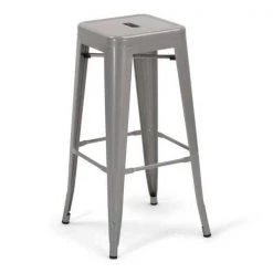 Atlas Commercial Products Titan Series™ Industrial Metal Bar Stool, Silver