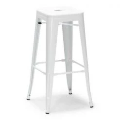 Atlas Commercial Products Titan Series™ Industrial Metal Bar Stool, White