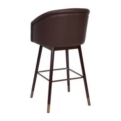 Flash Furniture 30" Brown LeatherSoft Barstool with Wood Legs, PK 2 -Kitchen & Dining Furniture Sales Store Belnick20LLC 2xxAYxx1928xx30xxBRxxGGxxinset2xx2275a9