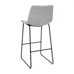 Flash Furniture 30 inch LeatherSoft Bar Height Barstools in Light Gray, Set of 2 -Kitchen & Dining Furniture Sales Store Belnick20LLC 2xxETxxER18345xx30xxLGxxGGxxinset2xx7bce8e