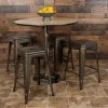 Flash Furniture Gray 24" High Metal Stool, PK4 -Kitchen & Dining Furniture Sales Store Belnick20LLC 4xxETxx31320xx24xxGNxxRxxGGxxLSxx977c96