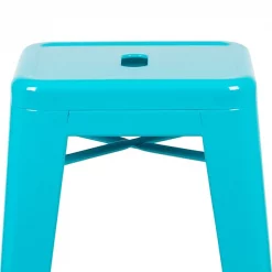 Flash Furniture 30" High Metal Indoor Stackable Bar Stool, Teal, PK4 -Kitchen & Dining Furniture Sales Store Belnick20LLC 4xxETxx31320xx30xxTLxxRxxGGxxinset4xx7ea882
