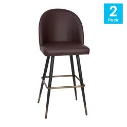 Flash Furniture 30" Brown LeatherSoft Armless Barstool, PK 2 -Kitchen & Dining Furniture Sales Store Belnick20LLC AYxx1026Hxx30xxBRxxGGxxMULTIxx96c9cf