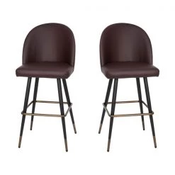 Flash Furniture 30" Brown LeatherSoft Armless Barstool, PK 2 -Kitchen & Dining Furniture Sales Store Belnick20LLC AYxx1026Hxx30xxBRxxGGxxbb4b60