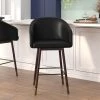 Flash Furniture 26" Black LeatherSoft Counter Stool with Wood Legs -Kitchen & Dining Furniture Sales Store Belnick20LLC AYxx1928xx26xxBKxxGGxxLSxx6c2afd