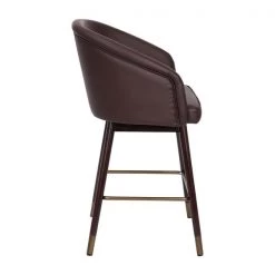 Flash Furniture 26" Brown LeatherSoft Counter Stool with Wood Legs -Kitchen & Dining Furniture Sales Store Belnick20LLC AYxx1928xx26xxBRxxGGxxinset1xx74e65b