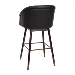 Flash Furniture 30" Black LeatherSoft Barstool with Wooden Legs -Kitchen & Dining Furniture Sales Store Belnick20LLC AYxx1928xx30xxBKxxGGxxinset2xx09bae2