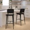 Flash Furniture Black LeatherSoft Barstools with Footrest 2PK -Kitchen & Dining Furniture Sales Store Belnick20LLC AYxxS01xxBKxxGGxxLSxxae039d