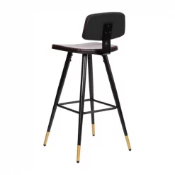 Flash Furniture Brown LeatherSoft Barstools with Gold Tips 2PK -Kitchen & Dining Furniture Sales Store Belnick20LLC AYxxS02xxBRxxGGxxinset2xx5ac860