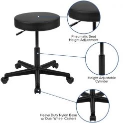 Flash Furniture Black Backless Medical Stool -Kitchen & Dining Furniture Sales Store Belnick20LLC GOxx2066AxxGGxxinset1 1