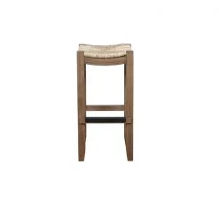 Alaterre Furniture Newport 30"H Wood Bar Stool with Rush Seat