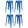 Amerihome Loft Blue 30 in. Metal Bar Stool, PK4 -Kitchen & Dining Furniture Sales Store Buffalo20Corp bs030blset