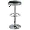 Amerihome Retro Soda Shop Bar Stool, Black