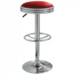 Amerihome Retro Soda Shop Bar Stool, Red