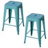 Amerihome Loft Teal 24" Metal Bar Stool, PK2 -Kitchen & Dining Furniture Sales Store Buffalo20Corp bs24t