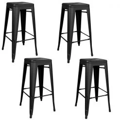 Amerihome Indoor/Outdoor 30" Metal Bar Stool Set, PK4