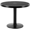 Global Equipment 36" Round Outdoor Café Table, 29"H, Black -Kitchen & Dining Furniture Sales Store Buy20Supply20Inc20dba20Linq20USA20Corp 278001BKxx48e8e1