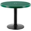 Global Equipment 36" Round Outdoor Café Table, 29"H, Green