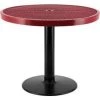 Global Equipment 36" Round Outdoor Café Table, 29"H, Red -Kitchen & Dining Furniture Sales Store Buy20Supply20Inc20dba20Linq20USA20Corp 278001RDxxd0eb13