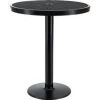 Global Equipment 36" Round Outdoor Bar Height Table, 42"H, Black -Kitchen & Dining Furniture Sales Store Buy20Supply20Inc20dba20Linq20USA20Corp 278003BKxx9c13b6