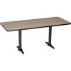 National Public Seating Interion® Breakroom Table, 72"Lx36"Wx29"H, Charcoal