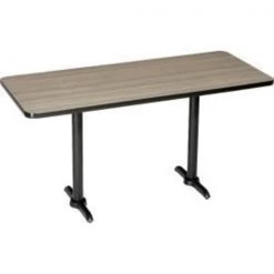 National Public Seating Interion® Bar Height Breakroom Table, 72"Lx36"Wx42"H, Charcoal