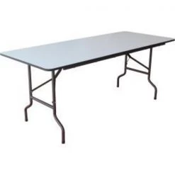 Iceberg - Pl Tables - Ningbo Interion® Folding Wood Table, 60"W x 30"D, Gray