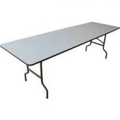 Iceberg - Pl Tables - Ningbo Interion® Folding Wood Table, 96"W x 30"D, Gray