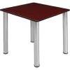 Regency Seating Regency Kee 30" Square Multipurpose Breakroom Slim Table, Mahogany/ Chrome -Kitchen & Dining Furniture Sales Store Buy20Supply20Inc20dba20Linq20USA20Corp RESxxTB303018MHBPCMxxf39bf3