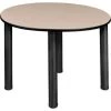 Regency Seating Regency Kee 36" Round Multipurpose Breakroom Slim Table, Beige/ Black -Kitchen & Dining Furniture Sales Store Buy20Supply20Inc20dba20Linq20USA20Corp RESxxTB3618RNDBEBPBKxxf63aaa