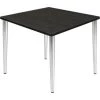 Regency Seating Regency Kahlo 36" Square Multipurpose Breakroom Tapered Leg Table, Ash Grey/ Chrome -Kitchen & Dining Furniture Sales Store Buy20Supply20Inc20dba20Linq20USA20Corp RESxxTPL3636AGCMxxb7a976