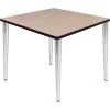 Regency Seating Regency Kahlo 36" Square Multipurpose Breakroom Tapered Leg Table, Beige/ Chrome -Kitchen & Dining Furniture Sales Store Buy20Supply20Inc20dba20Linq20USA20Corp RESxxTPL3636BECMxx1bdc39