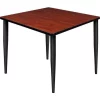 Regency Seating Regency Kahlo 36" Square Multipurpose Breakroom Tapered Leg Table, Cherry/ Black -Kitchen & Dining Furniture Sales Store Buy20Supply20Inc20dba20Linq20USA20Corp RESxxTPL3636CHBKxx106406