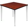 Regency Seating Regency Kahlo 36" Square Multipurpose Breakroom Tapered Leg Table, Cherry/ Chrome -Kitchen & Dining Furniture Sales Store Buy20Supply20Inc20dba20Linq20USA20Corp RESxxTPL3636CHCMxx7dffa5