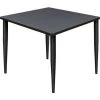 Regency Seating Regency Kahlo 36" Square Multipurpose Breakroom Tapered Leg Table, Grey/ Black -Kitchen & Dining Furniture Sales Store Buy20Supply20Inc20dba20Linq20USA20Corp RESxxTPL3636GYBKxx4555a7