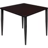 Regency Seating Regency Kahlo 36" Square Multipurpose Breakroom Tapered Leg Table, Mocha Walnut/ Black -Kitchen & Dining Furniture Sales Store Buy20Supply20Inc20dba20Linq20USA20Corp RESxxTPL3636MWBKxx4be257