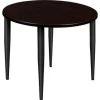Regency Seating Regency Kahlo 36" Round Multipurpose Breakroom Tapered Leg Table, Mocha Walnut/ Black -Kitchen & Dining Furniture Sales Store Buy20Supply20Inc20dba20Linq20USA20Corp RESxxTPL36RNDMWBKxxb3d29a