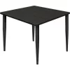 Regency Seating Regency Kahlo 42" Square Multipurpose Breakroom Tapered Leg Table, Ash Grey/ Black