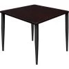 Regency Seating Regency Kahlo 42" Square Multipurpose Breakroom Tapered Leg Table, Mocha Walnut/ Black -Kitchen & Dining Furniture Sales Store Buy20Supply20Inc20dba20Linq20USA20Corp RESxxTPL4242MWBKxxa51bbf