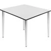 Regency Seating Regency Kahlo 48" Square Multipurpose Breakroom Tapered Leg Table, White/ Chrome -Kitchen & Dining Furniture Sales Store Buy20Supply20Inc20dba20Linq20USA20Corp RESxxTPL4848WHCMxx633eec