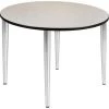 Regency Seating Regency Kahlo 48" Round Multipurpose Breakroom Tapered Leg Table, Maple/ Chrome -Kitchen & Dining Furniture Sales Store Buy20Supply20Inc20dba20Linq20USA20Corp RESxxTPL48RNDPLCMxx91bbf9