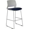 Lorell ¬Æ Stacking Stools - White/Blue - Artic Series - Set of 2