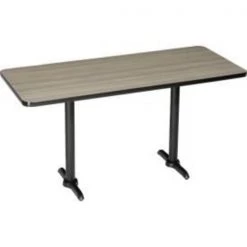 National Public Seating Interion® Bar Height Breakroom Table, 72"Lx30"W, Charcoal