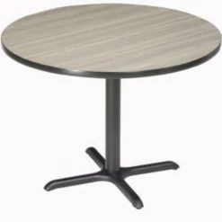 National Public Seating Interion® 36" Round Counter Height Restaurant Table, Charcoal