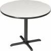National Public Seating Interion® 42" Round Bar Height Restaurant Table, Gray -Kitchen & Dining Furniture Sales Store Buy20Supply20Inc20dba20Linq20USA20Corp TXXxx695804GYxx56587e