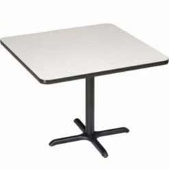 National Public Seating Interion® 42" Square Counter Height Restaurant Table, Gray