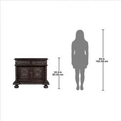 Design Toscano Acadia Barley Twist Gothic Buffet -Kitchen & Dining Furniture Sales Store Design20Toscano AF2581xx5