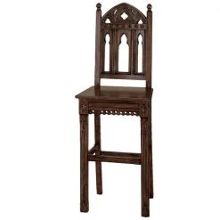 Design Toscano Sudbury Gothic Hardwood Bar Stools, PK 2 -Kitchen & Dining Furniture Sales Store Design20Toscano AF966445xx3