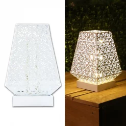 Alpine TABLETOP LAMP WHT 9.9""